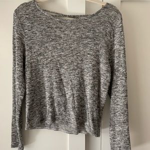 Sweater with detailed backing